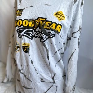 Custom dyed Goodyear long sleeve t shirt